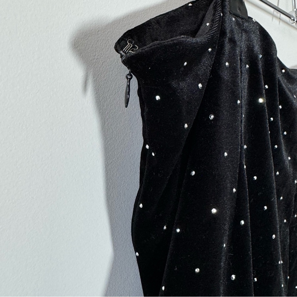 Never Fully Dressed Black Velvet Jacket with Pink Lining - Picture 11 of 13
